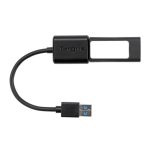 Targus ACC110401GLX cable USB 0,1 m USB A a USB C color negro, ideal para carga y transferencia de datos.