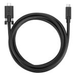 Cable USB Targus de 1,8 metros, conector USB 3.2 Gen 1 USB-C, color negro. SKU ACC1122GLX