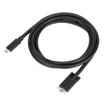 Cable USB Targus de 1,8 metros, conector USB 3.2 Gen 1 USB-C, color negro. SKU ACC1122GLX