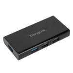Adaptador Targus ACH225EU de interfaz USB 3.2 Gen 1 (3.1 Gen 1) Type-A en color negro, diseñado para altas velocidades de transferencia de datos.