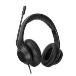 Targus AEH102GL auriculares alámbricos de diadema para llamadas y música con conexión USB tipo A en color negro. SKU: AEH102GL