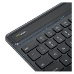 Targus EcoSmart AKB868FR teclado universal Bluetooth con disposición AZERTY en francés, color negro