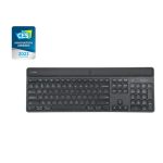 Targus Sustainable Energy Harvesting EcoSmart teclado Universal Bluetooth QWERTY Nórdico, color negro, SKU AKB868NO