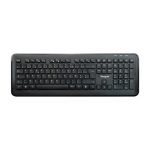 Teclado universal Targus AZERTY modelo AKM610FR con ratón incluido, inalámbrico, color negro