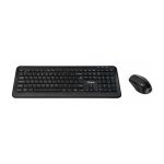 Targus AKM610UK teclado inalámbrico RF universal con ratón incluido y diseño QWERTY en inglés, color negro