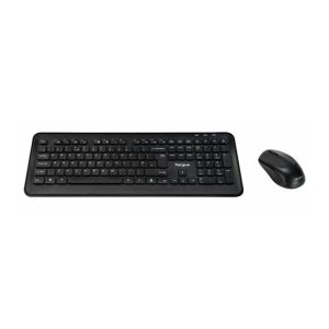 Targus AKM610UK teclado inalámbrico RF universal con ratón incluido y diseño QWERTY en inglés, color negro