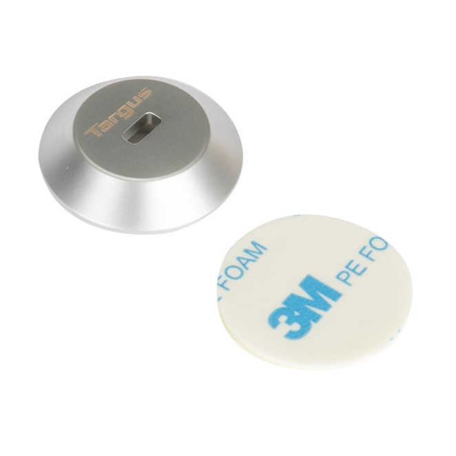 Targus accesorio para candado de cable, Placa Plata resistente Targus ASP001GLX accesorio para candado de cable de Placa Plata, ideal para asegurar dispositivos con una pieza resistente