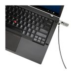 Cable antirrobo Targus negro de 1,9 metros con bloqueo para portátiles, modelo ASP71GL