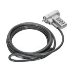 Cable antirrobo Targus ASP96GLX-S de 2 metros en color plata, ideal para asegurar portátiles. SKU ASP96GLX-S