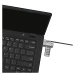 Cable antirrobo Targus ASP96GLX-S de 2 metros en color plata, ideal para asegurar portátiles. SKU ASP96GLX-S