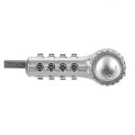 Cable antirrobo Targus ASP96RGL de 2 metros de largo en color plata, diseñado para proteger portátiles contra robos