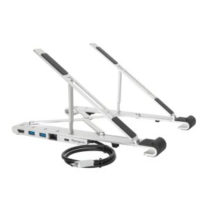 Targus AWU100005GL soporte para ordenador portátil en color plata, compatible con portátiles de 15.6 pulgadas