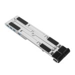 Soporte para ordenador portátil Targus modelo AWU100205GL, de color plata, compatible con equipos de hasta 15.6 pulgadas.
