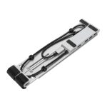 Soporte para ordenador portátil Targus modelo AWU100205GL, de color plata, compatible con equipos de hasta 15.6 pulgadas.