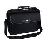 Estuche para portátil Targus Notepac de 15.4 a 16 pulgadas con SKU CN01, color negro, compartimentos adicionales para accesorios y correa ajustable.