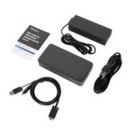 Targus DOCK315EUZ hub de interfaz USB 3.2 Gen 1 Type-A y Mini DisplayPort 1.2 en color negro.