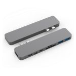 HYPER HyperDrive PRO Gris, adaptador USB con múltiples puertos, modelo GN28D-GRAY