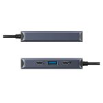 Adaptador USB Tipo C Targus HyperDrive Next en color azul, modelo HD4001GL, ideal para conectar múltiples dispositivos.