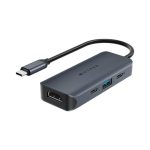 Adaptador USB Tipo C Targus HyperDrive Next en color azul, modelo HD4001GL, ideal para conectar múltiples dispositivos.