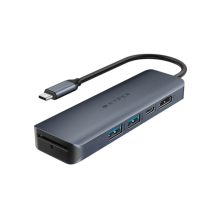 Adaptador Targus HyperDrive HD4002GL con puerto USB Tipo C en color negro, ideal para conexión rápida y eficiente