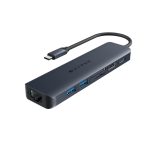 Base para portátil Targus con replicador de puertos USB Tipo C en color azul, modelo HD4003GL