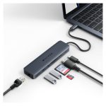 Base para portátil Targus con replicador de puertos USB Tipo C en color azul, modelo HD4003GL