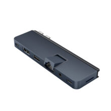 Adaptador USB Targus HyperDrive Tipo C Azul, modelo HD575BUGL, ideal para transferencia de datos rápida y eficiente.