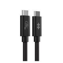Cable HYPER HyperDrive Next USB4 Gen 3x2 de 1,2 metros, USB C, en color negro. SKU: HD6500BKGL