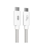 Cable USB HYPER HyperDrive Next USB4 Gen 3x2 de 1,2 metros, compatible con USB-C en color blanco, SKU HD6500WHGL