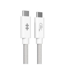 Cable USB HYPER HyperDrive Next USB4 Gen 3x2 de 1,2 metros, compatible con USB-C en color blanco, SKU HD6500WHGL