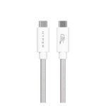 Cable USB HYPER HyperDrive Next USB4 Gen 3x2 de 1,2 metros, compatible con USB-C en color blanco, SKU HD6500WHGL