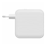 Cargador de dispositivo móvil HYPER modelo HJ1002WHWWGL en color blanco, compatible con portátiles, smartphones y tabletas, corriente alterna y carga rápida.