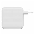 Cargador de dispositivo móvil HYPER modelo HJ1002WHWWGL en color blanco, compatible con portátiles, smartphones y tabletas, corriente alterna y carga rápida.