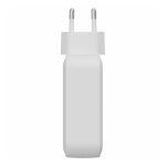 Cargador de dispositivo móvil HYPER modelo HJ1002WHWWGL en color blanco, compatible con portátiles, smartphones y tabletas, corriente alterna y carga rápida.