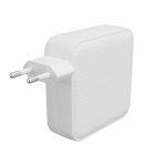 Cargador de dispositivo móvil HYPER modelo HJ1002WHWWGL en color blanco, compatible con portátiles, smartphones y tabletas, corriente alterna y carga rápida.