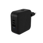 Cargador HYPER HJ1003BKWWGL para móvil, portátil y tableta en color negro. Compatible con corriente alterna y carga rápida.