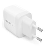 HYPER HJ205EU cargador de dispositivo móvil compatible con smartphones y tabletas, color blanco, corriente alterna, carga rápida, para uso interior