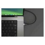 Cable USB HYPER HJ4001BKGL de 1 metro, USB 2.0 con conector USB-C en color negro