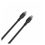 Cable USB HYPER HJ4001BKGL de 1 metro, USB 2.0 con conector USB-C en color negro