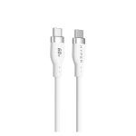Cable HYPER HyperJuice USB 2.0 de 1,5 metros con conector USB-C en color blanco. SKU: HJ4011WHGL