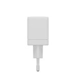 Cargador de dispositivo móvil Hyper HJG35EU, compatible con auriculares y smartphones, color blanco, carga rápida, corriente alterna, para uso interior.