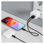 Cargador de dispositivo móvil Hyper HJG35EU, compatible con auriculares y smartphones, color blanco, carga rápida, corriente alterna, para uso interior.