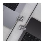 Targus HS5910GL cable antirrobo de 2 metros en color plata, ideal para portátiles. SKU: HS5910GL