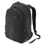 Mochila Targus EcoSpruce de 15.6 pulgadas para portátiles, hecha de materiales reciclados. SKU TBB013EU
