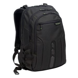 Mochila Targus EcoSpruce de 15.6 pulgadas para portátiles, hecha de materiales reciclados. SKU TBB013EU