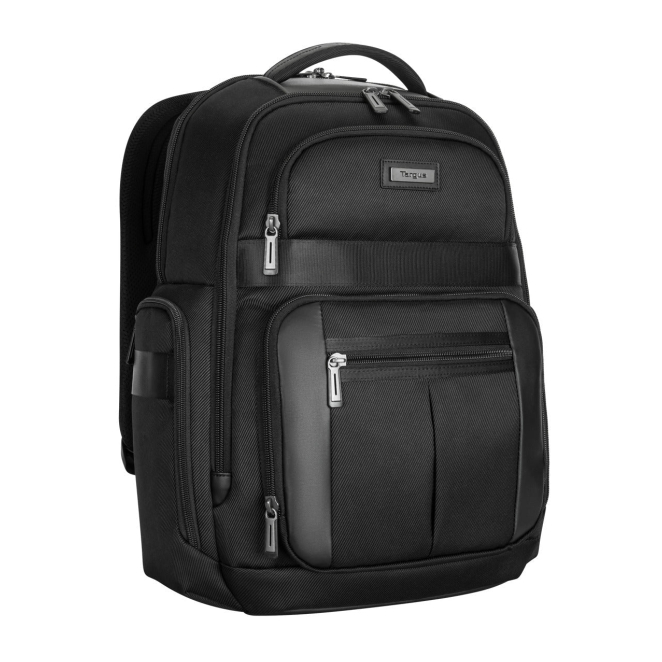 Targus Mochila de Senderismo Negra con Compartimento para Portátil Mochila de senderismo Targus TBB618GL color negro con compartimento especial para portátiles y varios bolsillos de almacenamiento