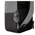 Imagen de la mochila Targus Sagano de 39,6 cm (15.6 pulgadas) en color negro y gris, SKU TBB635GL. Mochila diseñada para portátiles con múltiples compartimentos y diseño ergonómico.