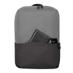 Imagen de la mochila Targus Sagano de 39,6 cm (15.6 pulgadas) en color negro y gris, SKU TBB635GL. Mochila diseñada para portátiles con múltiples compartimentos y diseño ergonómico.