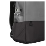 Imagen de la mochila Targus Sagano de 39,6 cm (15.6 pulgadas) en color negro y gris, SKU TBB635GL. Mochila diseñada para portátiles con múltiples compartimentos y diseño ergonómico.