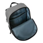 Imagen de la mochila Targus Sagano de 39,6 cm (15.6 pulgadas) en color negro y gris, SKU TBB635GL. Mochila diseñada para portátiles con múltiples compartimentos y diseño ergonómico.